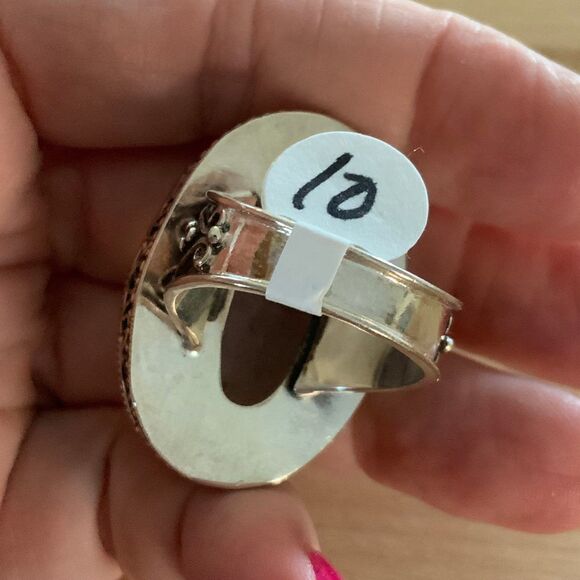 Rainbow Moonstone Solid 925 Sterling Silver 10 - Picture 6 of 6